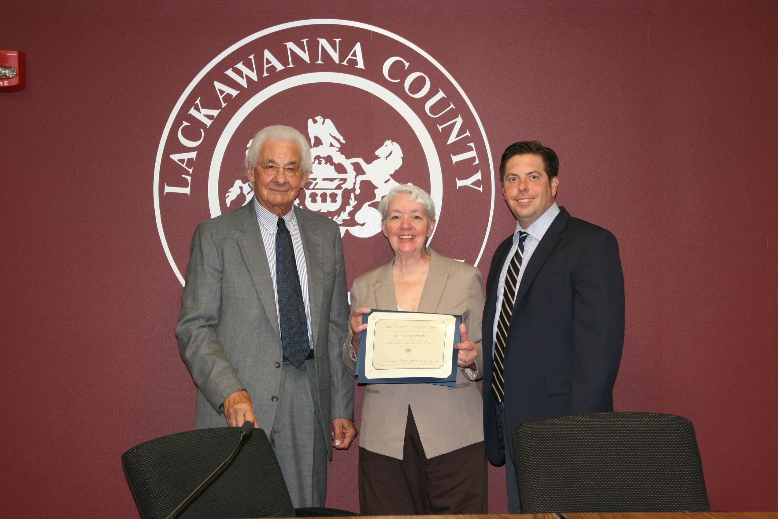 Commissioners Honor Jeanne Hugenbruch